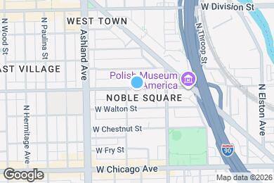 Map image of the property - 1445 W Augusta Blvd