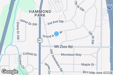 Map image of the property - Room in House on Grand Ave SW