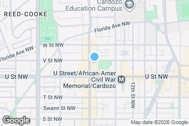 Map image of the property - 1390 V St NW