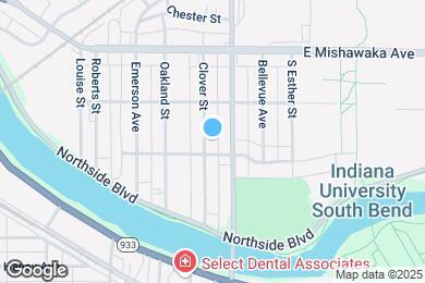 Map image of the property - 1110 Clover St