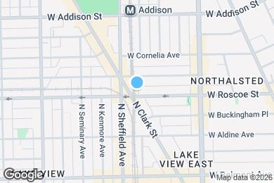 Map image of the property - 936 W Roscoe St