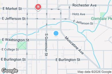 Map image of the property - 932 E Washington St