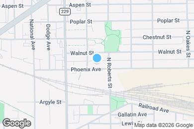 Map image of the property - 1312 Phoenix Ave