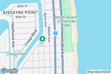 Map image of the property - 8111 Harding Ave