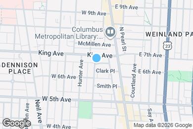 Map image of the property - 1350 Dennison Ave