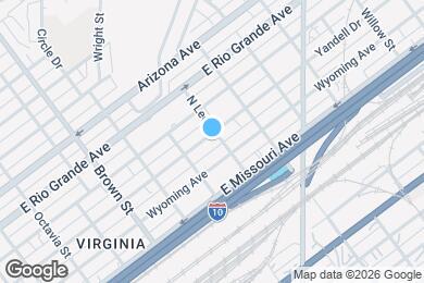 Map image of the property - 1526 Yandell Dr