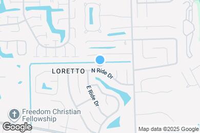Map image of the property - 3639 N Ride Dr