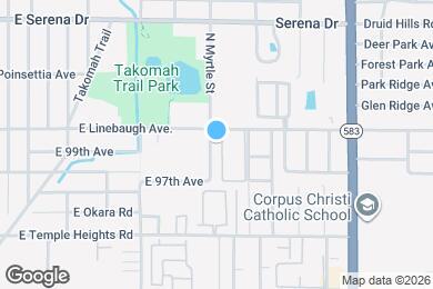 Map image of the property - 9905 N Myrtle St