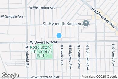 Map image of the property - 3804 W Diversey Ave
