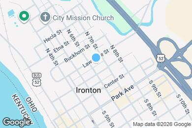 Map image of the property - 612 Lawrence St