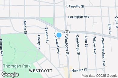 Map image of the property - 433 Columbus Ave