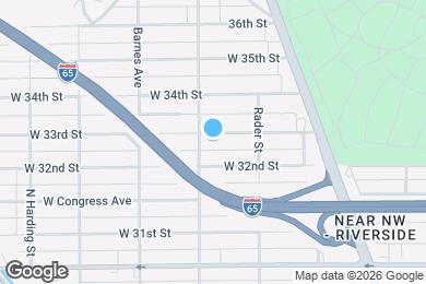 Map image of the property - 1055 W 33rd St