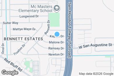 Map image of the property - 3806 Kaplan Dr