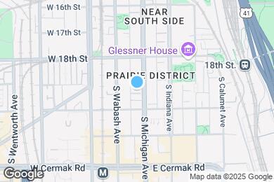 Map image of the property - 1910 S Michigan Ave