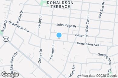 Map image of the property - 1727 Donaldson Ave