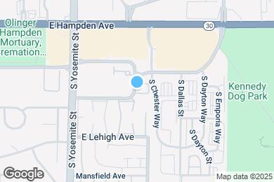 Map image of the property - 3680 S Beeler St