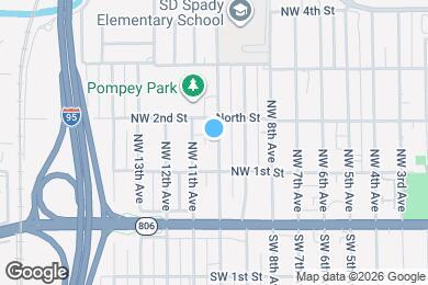 Map image of the property - 128 NW 10th Ave