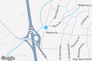 Map image of the property - 1033 Skyline Dr