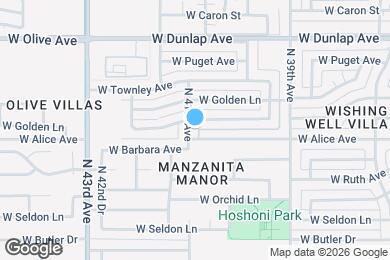 Map image of the property - 8707 N 41st Ave