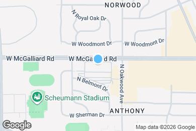 Map image of the property - Muncie Varsity House