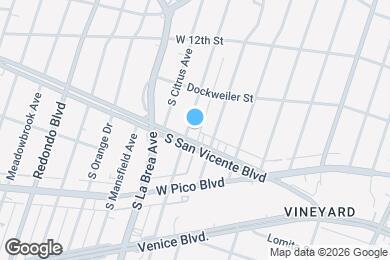 Map image of the property - 1290 S Highland Ave