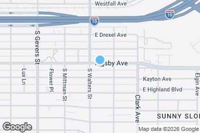 Map image of the property - 1120 Rigsby Ave