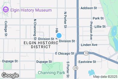 Map image of the property - 105 Hill Ave