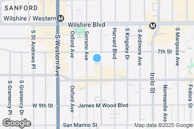 Map image of the property - 729 S Hobart Blvd