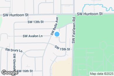 Map image of the property - 1437 SW Lancaster St