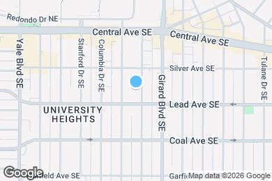 Map image of the property - 215 Vassar Dr SE