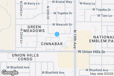 Map image of the property - 2020 W Union Hills Dr