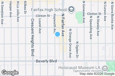 Map image of the property - 422 N Hayworth Ave