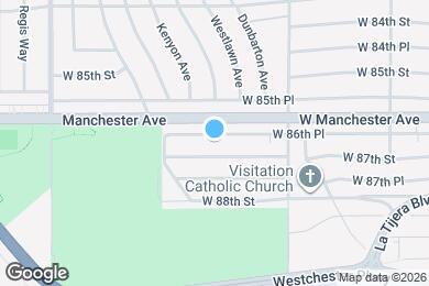 Map image of the property - 6712 W 86th Pl