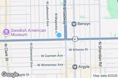 Map image of the property - 1212 W Foster Ave