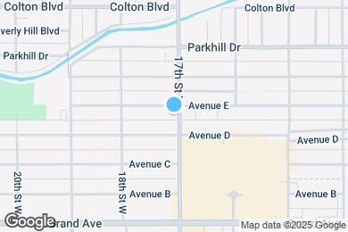 Map image of the property - 1702 Avenue E
