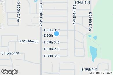 Map image of the property - 20952 E 36th Pl S