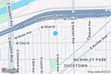 Map image of the property - 3242 S Hoyne Ave