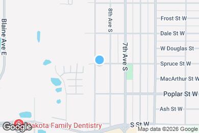 Map image of the property - 1303 9th Ave S