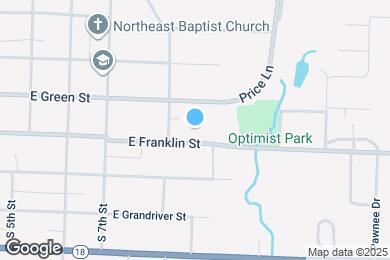 Map image of the property - 817 E Franklin St