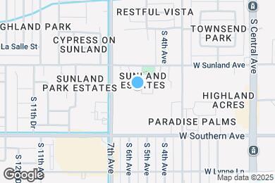 Map image of the property - 5638 S 5th Dr