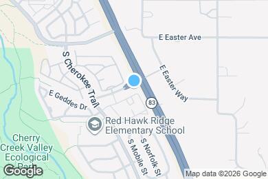 Map image of the property - 16372 E Fremont Ave