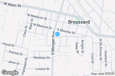 Map image of the property - 108 E Broussard St