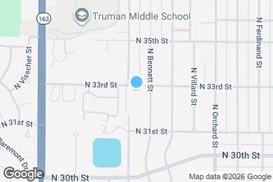 Map image of the property - 5414 N 33rd St