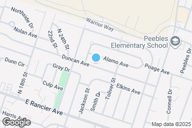 Map image of the property - 1603 Duncan Ave