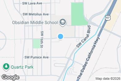 Map image of the property - 1350 SW Obsidian Ave