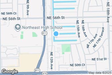 Map image of the property - 1400 NE 53rd Ct