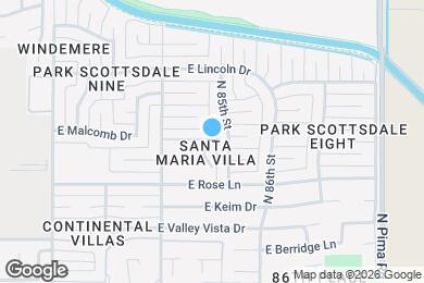 Map image of the property - 8460 E Malcomb Dr