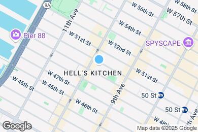 Map image of the property - 425 W 50th St