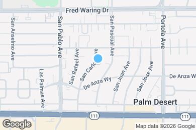 Map image of the property - 44510 San Carlos Ave