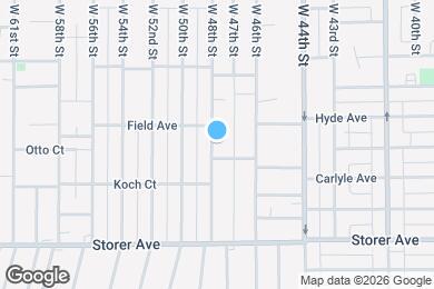 Map image of the property - 3259 W 48th St